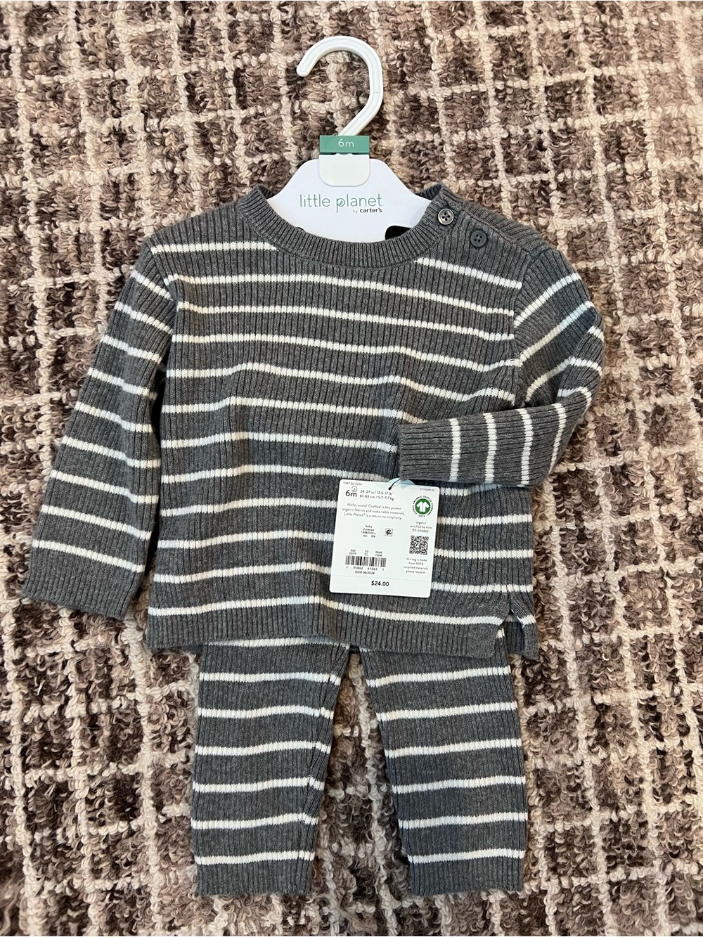 NWT Little Planet organic sweater set